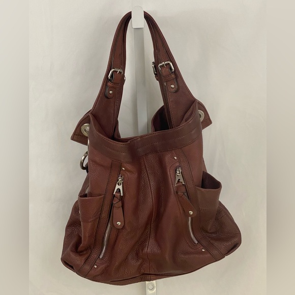 b. makowsky Handbags - EUC B. Makowsky Leather Brown Sloughy Shoulder Bag
